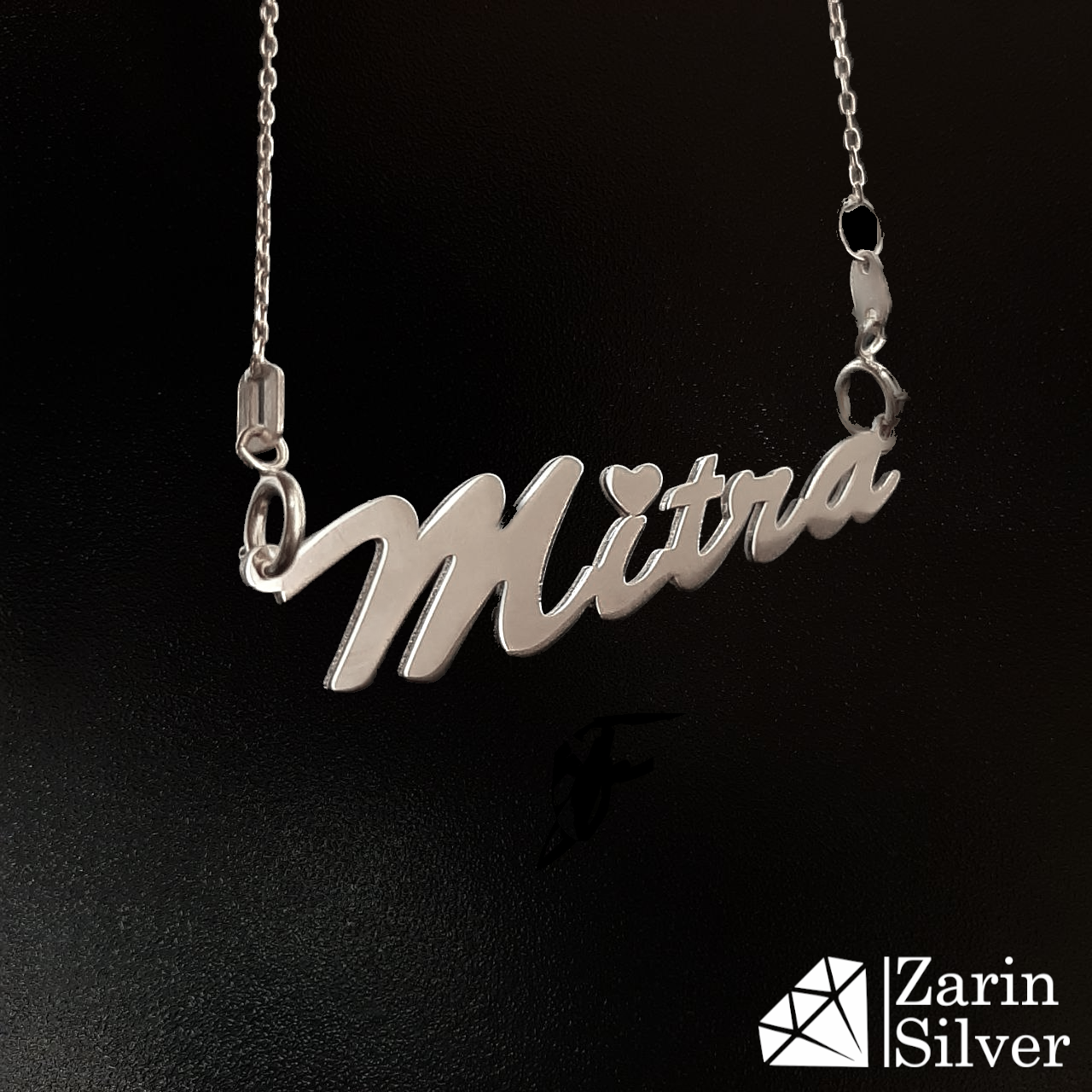 آویز گردنبند نقره اسم میترا