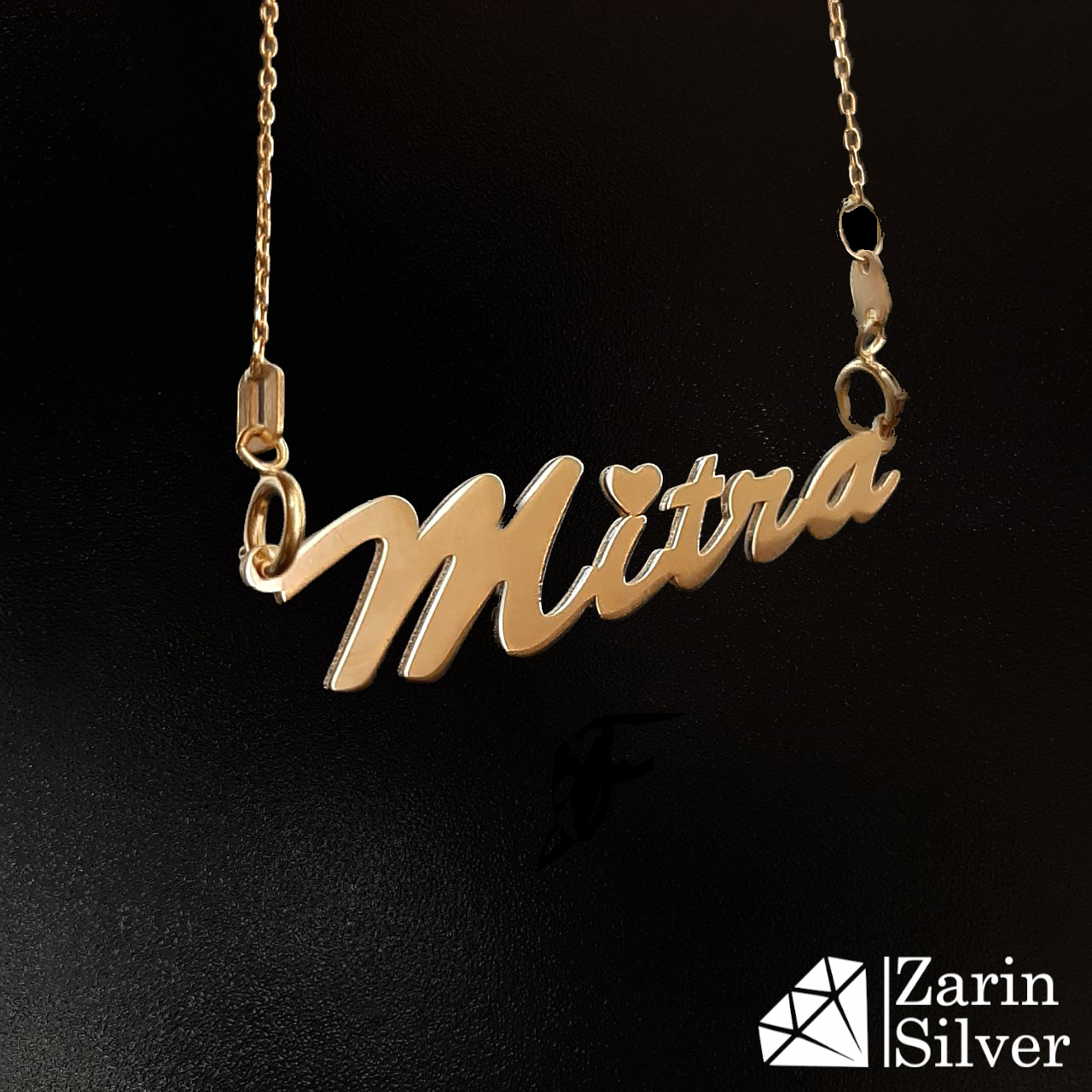 پلاک نقره اسم میترا